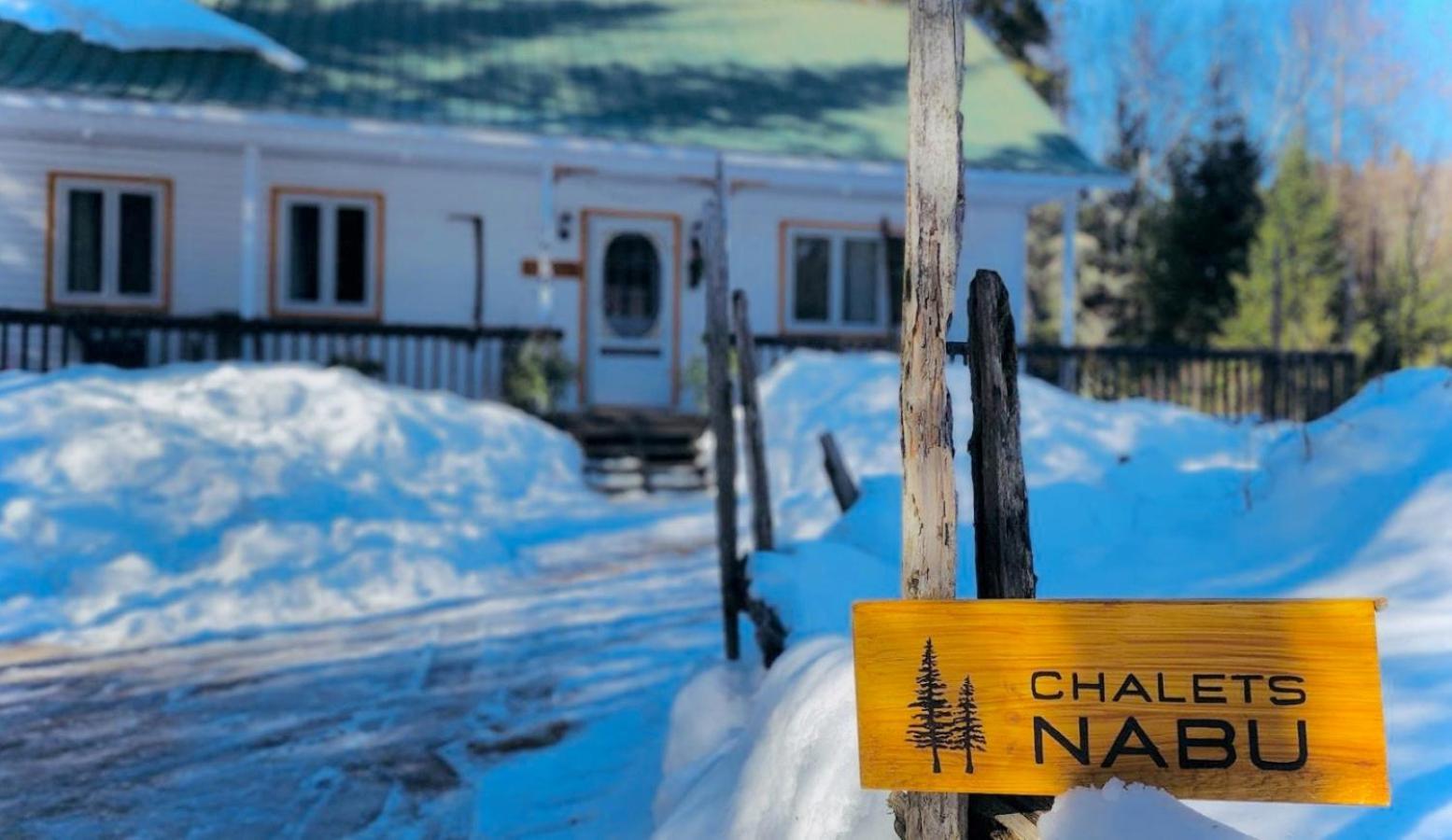 Chalet Nabu L'Ours - Riviere - Billard Saint-Alexis-des-Monts Exteriör bild